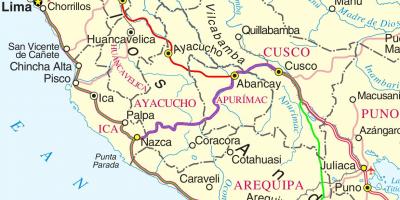 Քարտեզ Cuzco Պերու